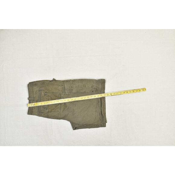 Eddie Bauer Men's Cargo Shorts Green Drawstring Size 40 Drawstring Y2K - Picture 6 of 8
